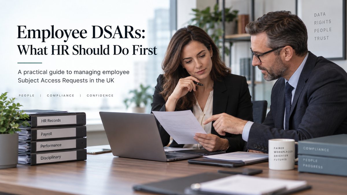 Employee DSARs: what HR should do first when a current or former employee makes a Subject Access Request